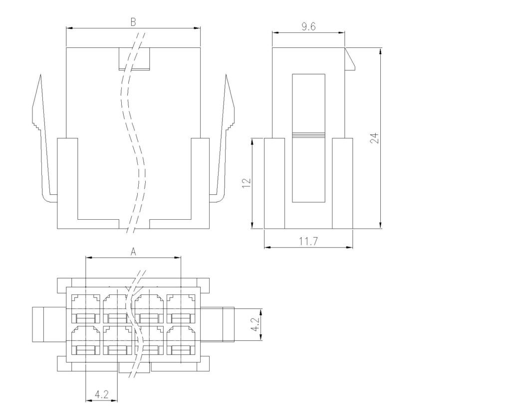 Plug, Housing , Double Row P9049PH – Protectron