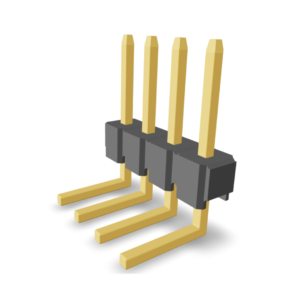 2.54mm Pitch Pin Header Single Row (Right) (P9102-XX-12-1)
