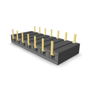 2.54x7.87mm Pitch Female Header Side Entry Single Row (P9409-XX-21)