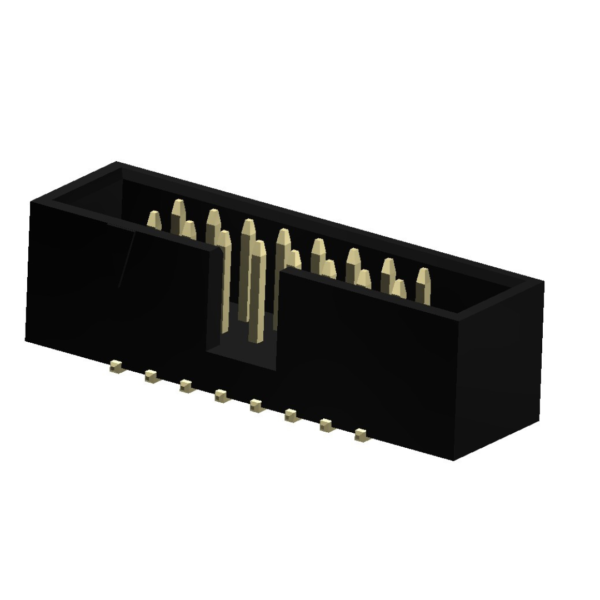 1.27x1.27 Pitch Box Header Double Row Surface Mount (P9635SXXX-35-XA)