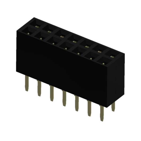 1.0mm Pitch Pin Female Header Double Row (Straight) (P9443-XXX121)