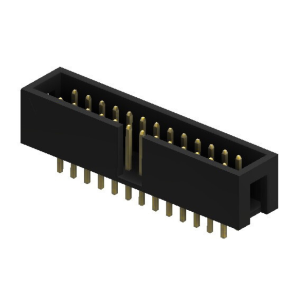 2.54mm Pitch Box Header Double Row (Straight) (P9603-XX-15-1)