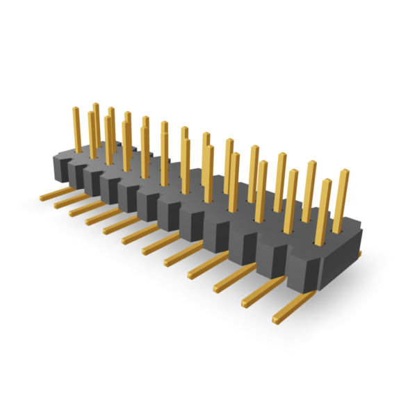 1.0mm Pitch Pin Header Surface Mount Double Row (P9145-XXX62-1)