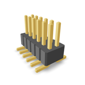 1.27x1.27mm Pitch Pin Header Surface Mount Double Row (P9135-XXX3A-1)