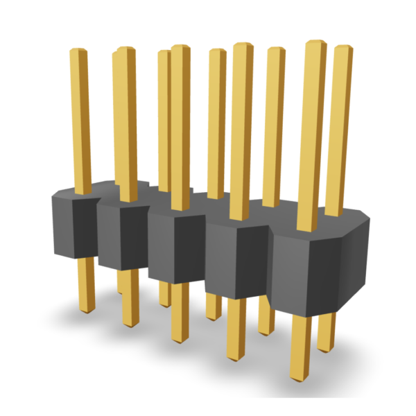1.27x1.27mm Pitch Pin Header Double Row Straight (P913XXXXXXX-X)