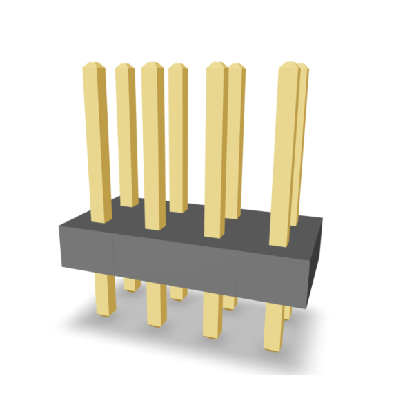 2.5 x 5.2mm pitch pin header DR S/T (P9183-16-A73-4)