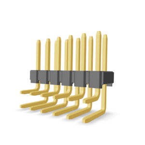 2.54mm Pitch Pin Header Double Row (Right) (P9104-XX-12-X)