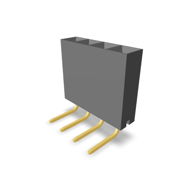 2.54mm Pitch Female Header Single Row (Right Angle) Profile:8.5mm (P9402-XX-XX)