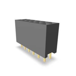 2.54mm Pitch Female Header Double Row (Straight) Profile:8.5mm (P9403-XX-2X)