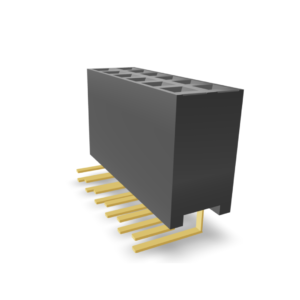 2.54mm Pitch Female Header Double Row (Right Angle) Profile:8.5mm (P9404-XX-XX)