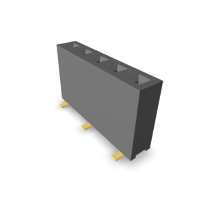 2.54mm Pitch Female Header Surface Mount Single Row Profile:7.4mm (P9406-XX-2X)