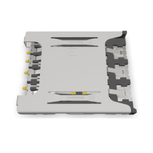 Nano Simcard Holder, With Switch Push-Pull Type, 6 Pin Gold Plated(PSIMC45-06-PPS-1B0)