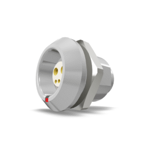 2K METAL CIRCULAR CONNECTOR, FIXED SOCKET, 5 PIN, ROHS (PMCS001-PM-5S-12)