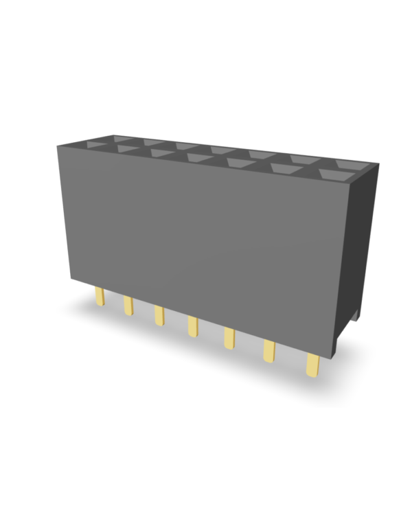 1.27mm Pitch Female Header Single Row Profile: 8.5mm (P9431-XXXX-2X)