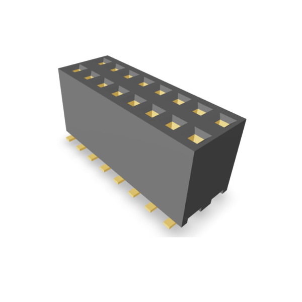 2.00mm Pitch Female Header Double Row Surface Mount 2.4mm Base(P9415-XX-2X)