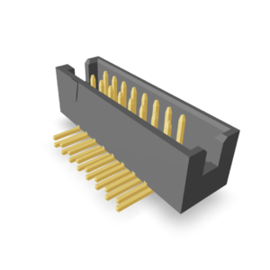 1.27×1.27mm Pitch Box Header Double Row (Right Angle) (P9634-XXX-35-X)
